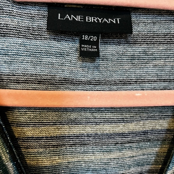 18/20 sparkly faux wrap dress with self belt - Picture 2 of 3